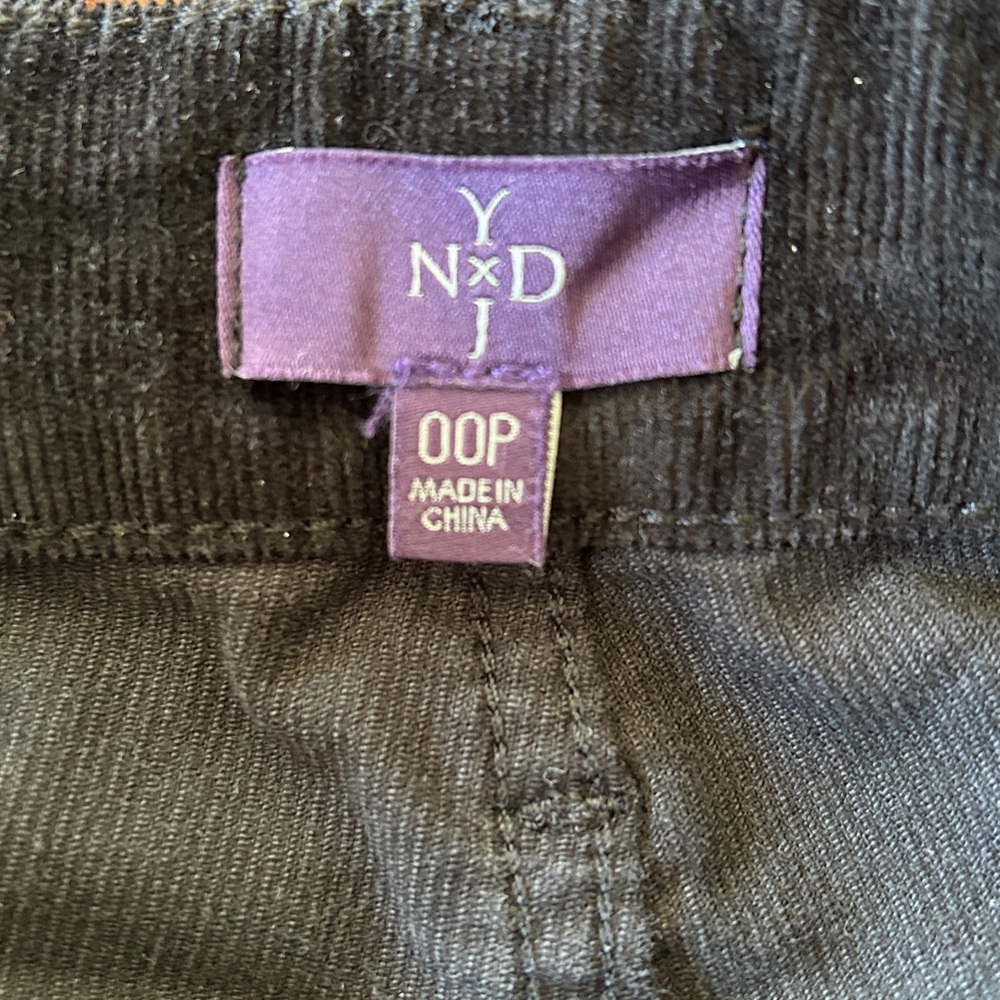 NYDJ Black Corduroy Legging Jeans 00P - Picture 5 of 14